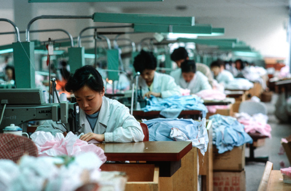 Clothing factory, Beijing, China